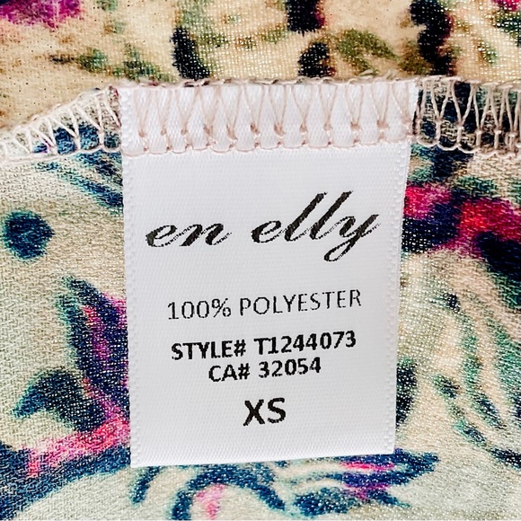 Anthro ❉ En Elly Era Lace Mock Neck Floral Blouse Top XS - Picture 10 of 12